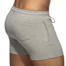 Short Gym AD Coton Gris Chiné Addicted