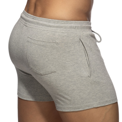 Short Gym AD Coton Gris Chiné Addicted