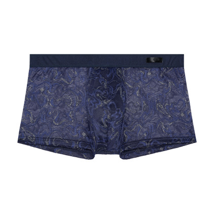 HOM Temptation Purple Boxer Briefs - Navy