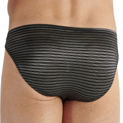 HOM Monsieur Comfort Micro Briefs - Black - Silver