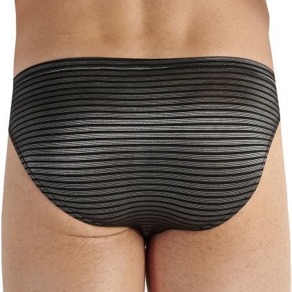 HOM Monsieur Comfort Micro Briefs - Black - Silver