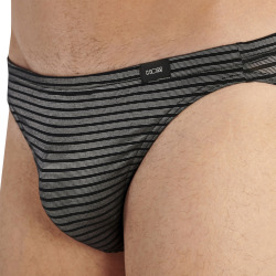 HOM Monsieur Comfort Micro Briefs - Black - Silver