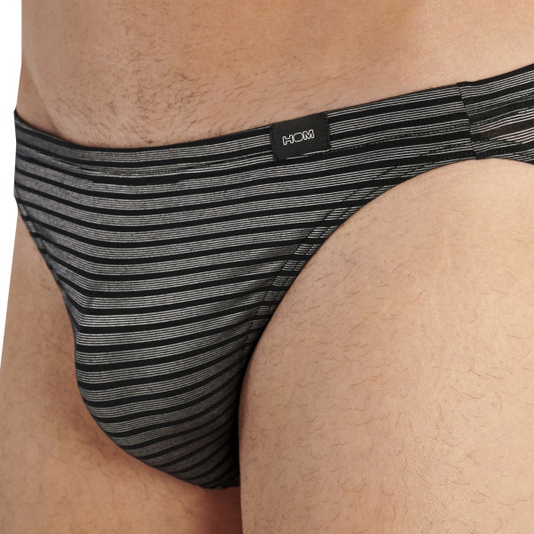 HOM Monsieur Comfort Micro Briefs - Black - Silver