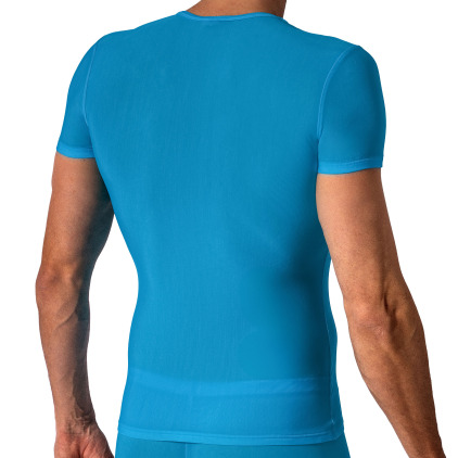Manstore M101 V-Neck Regular T-Shirt - Sky Blue