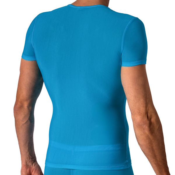 T-Shirt Col V Regular M101 Bleu Ciel Manstore