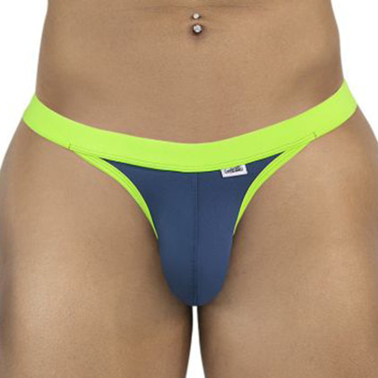 CandyMan Neon Thong - Navy