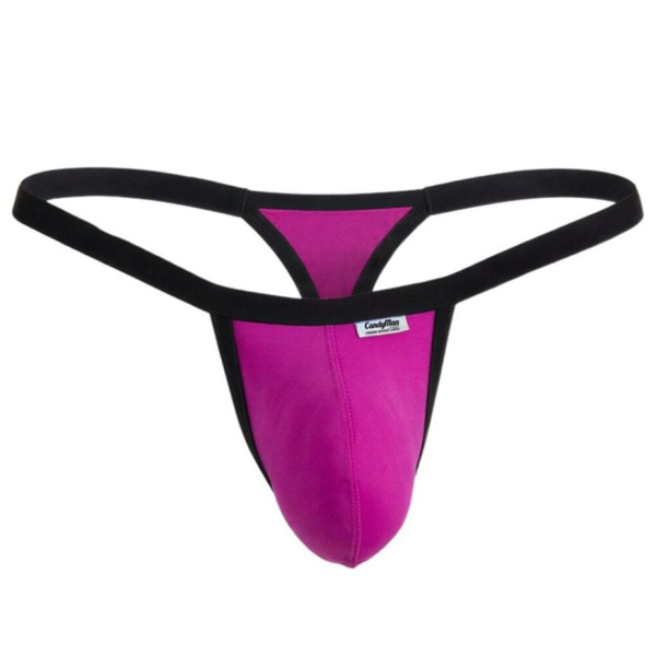 CandyMan Microfiber Thong - Magenta