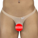CandyMan Invisible Mesh Thong - Beige