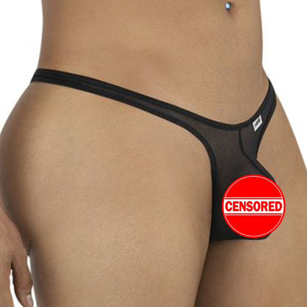 String Invisible Résille Noir CandyMan