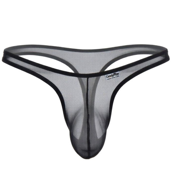 String Invisible Résille Noir CandyMan