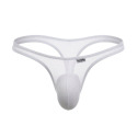 CandyMan Invisible Mesh Thong - White