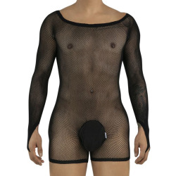 Body Manches Longues Résille Noir CandyMan