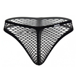 String Résille Ajourée Noir CandyMan