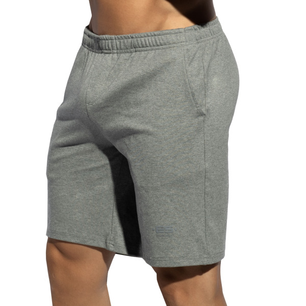 Short Gym Coton Gris Chiné ES Collection
