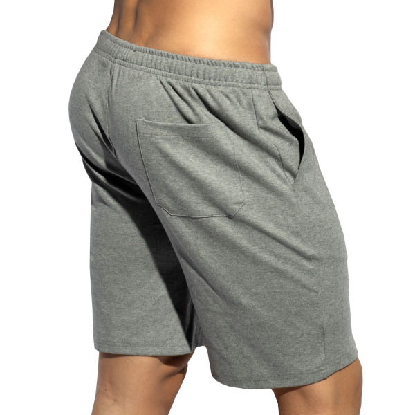 ES Collection Cotton Gym Shorts - Heather Grey