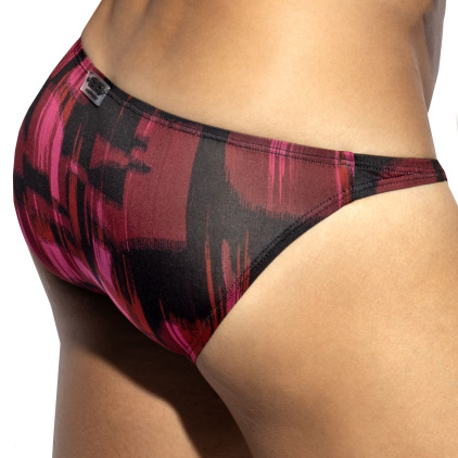 Slip Bikini Abstract Grenat ES Collection