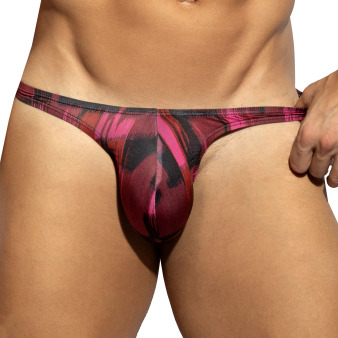 ES Collection Abstract Mini Thong - Garnet