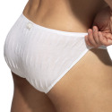 Slip Bikini Mock Ribs Blanc Addicted