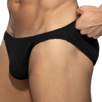 Slip Bikini Mock Ribs Noir Addicted