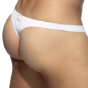 Addicted Mock Ribs Thong - White