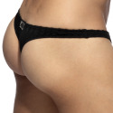 Addicted Mock Ribs Thong - Black