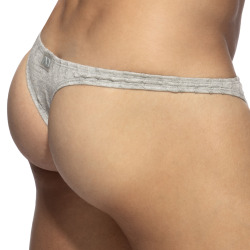 String Mock Ribs Gris Chiné Addicted