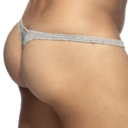 String Mini Mock Ribs Gris Chiné Addicted