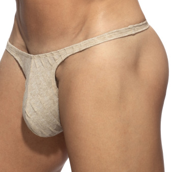 String Mini Mock Ribs Beige Addicted
