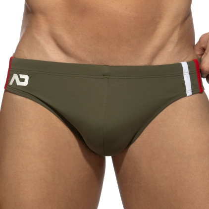 Slip de Bain Sport Kaki Addicted