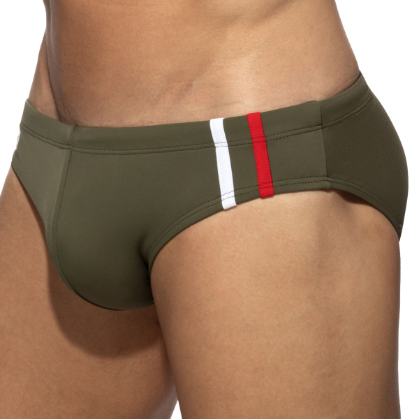 Slip de Bain Sport Kaki Addicted