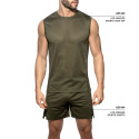 Addicted Los Angeles Sports Tank Top - Khaki