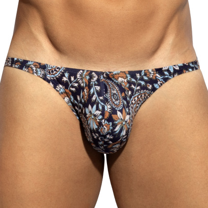 ES Collection Paisley Bikini Briefs - Navy