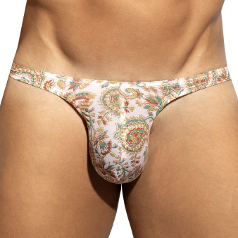 ES Collection Paisley Mini Thong - Beige
