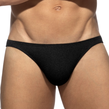 Addicted Slub Jersey Bikini Briefs - Black