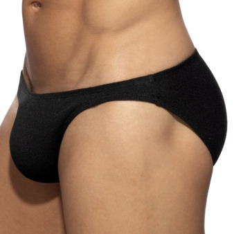 Addicted Slub Jersey Bikini Briefs - Black
