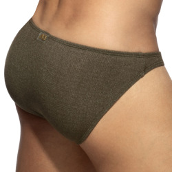 Addicted Slub Jersey Bikini Briefs - Khaki