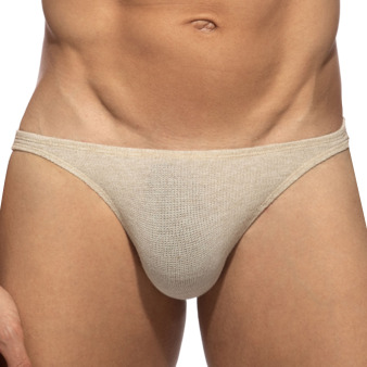 Slip Bikini Jersey Slub Beige Addicted