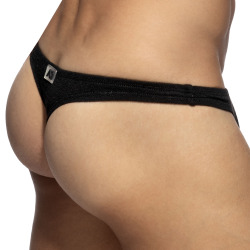 Addicted Slub Jersey Thong - Black