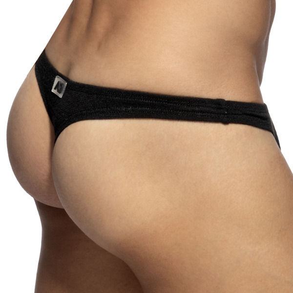 String Jersey Slub Noir Addicted
