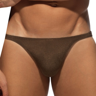 String de Bain Piqué Marron Addicted