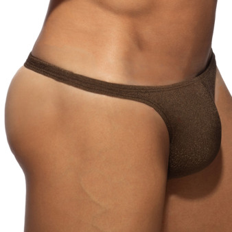 String de Bain Piqué Marron Addicted