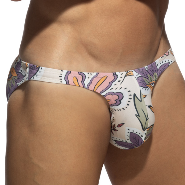 Slip de Bain Bikini Mini Garden Ivoire Addicted