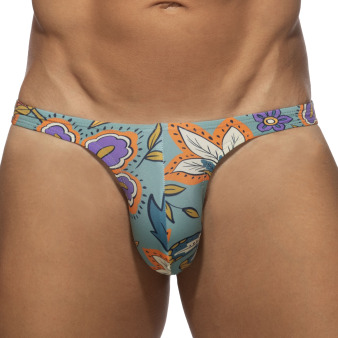 Slip de Bain Bikini Mini Garden Bleu Cobalt Addicted