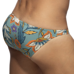 Slip de Bain Bikini Mini Garden Bleu Cobalt Addicted