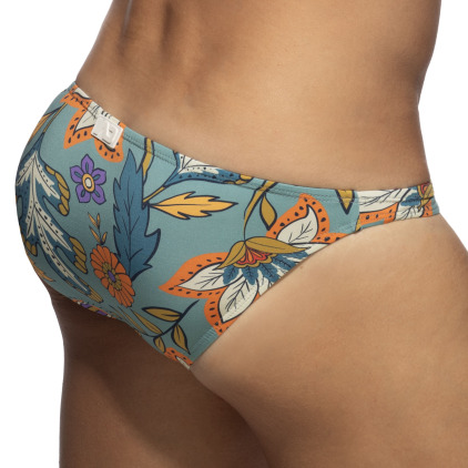 Slip de Bain Bikini Mini Garden Bleu Cobalt Addicted