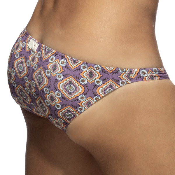 Slip de Bain Bikini Mini Mosaic Violet Addicted