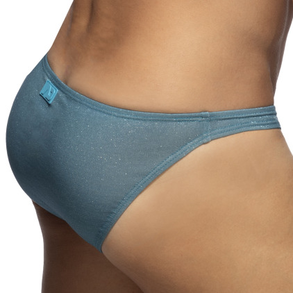 Slip de Bain Bikini Mini Titanio Bleu Addicted