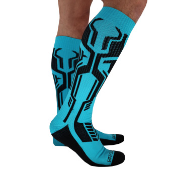 Breedwell Cyber Knee Socks - Turquoise