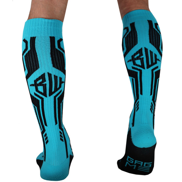 Chaussettes Hautes Cyber Turquoise Breedwell