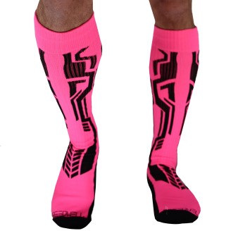 Chaussettes Hautes Cyber Rose Fluo Breedwell